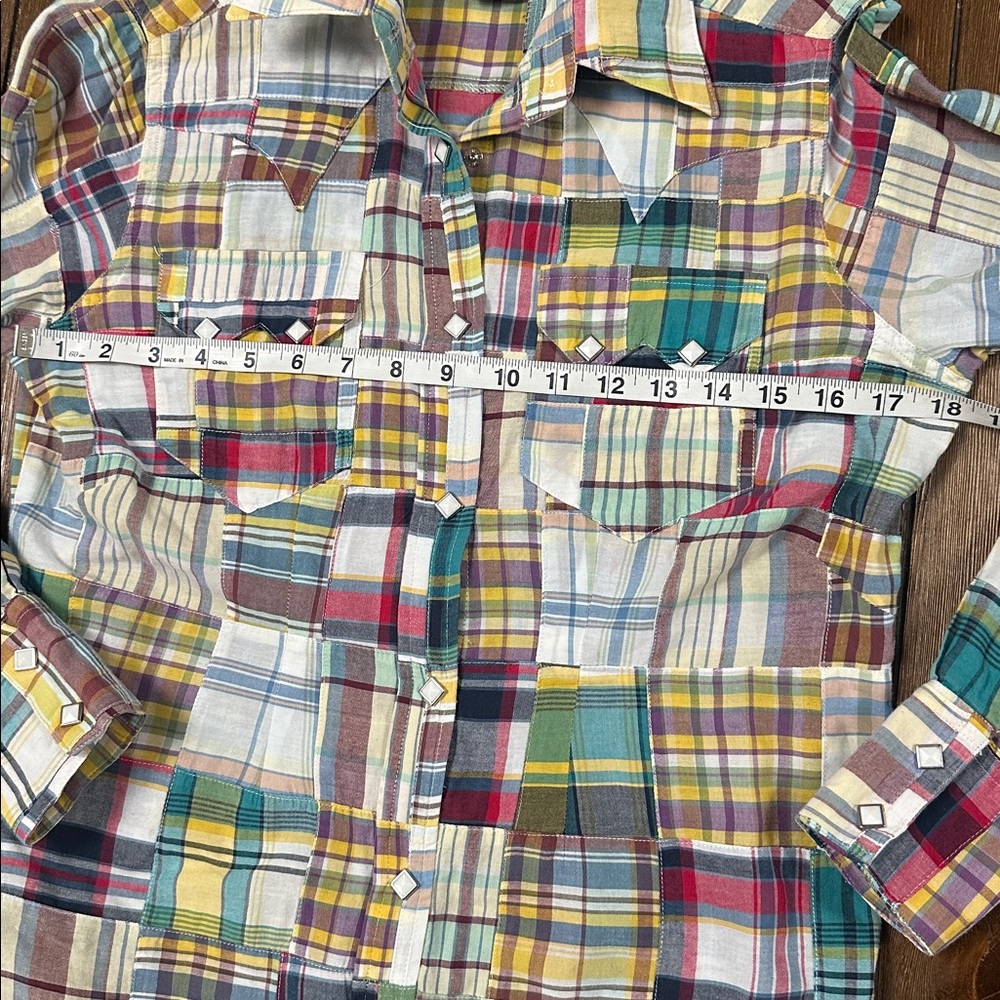 Rockmount Patchwork Plaid Button Down Shirt - image 5